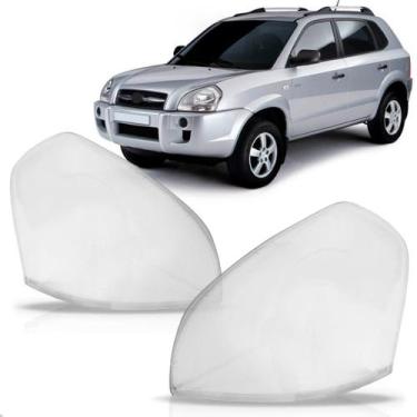 Imagem de Par lente farol tucson 05 06 07 08 09 10 11 12 13 14 - SP ACESSÓRIOS