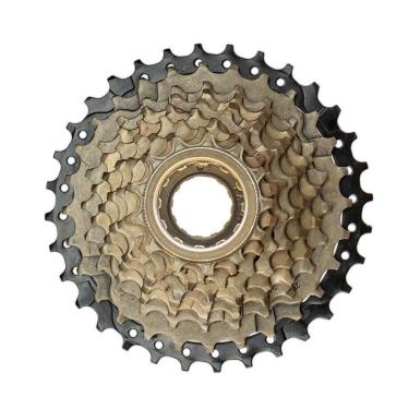 Imagem de Roda Livre 27v Index 13/32 dentes Dourado/Preto Catraca com Rosca 9v-Unissex