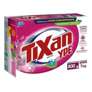 Imagem de Kit c/ 3 Lava Roupas Em Po Concentrado Maciez 800g Tixan Ype - Tixan Y