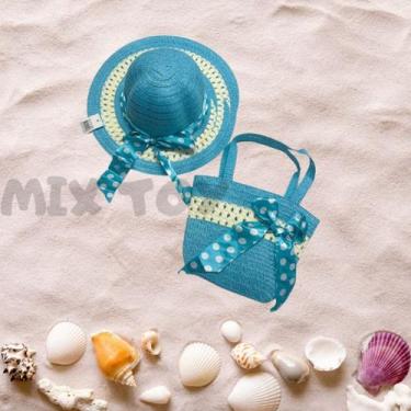 Imagem de Kit Praia Infantil Chapéu e Bolsinha Piscina Moda Praia - Rios Sport M