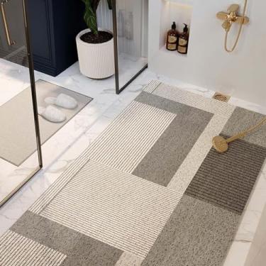 Imagem de Tapete De Chuveiro De Bucha Para Chuveiro Interno, áreas De Chuveiro Molhado Do Banheiro Antiderrapante Anti-mofo Pvc Grande Tapete De Bandeja De Chuveiro De Banho, Tapete De Piso, B, 120x150cm