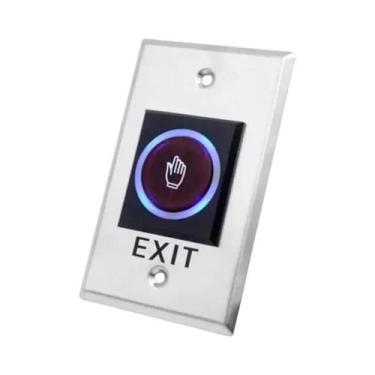 Imagem de Botão De Saída Por Indução Infravermelha Sem Toque Com Luz LED Para Si