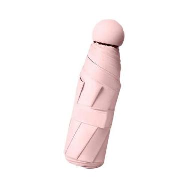 Imagem de Guarda-chuva Mini Portátil De Duplo Uso, Impermeável, Resistente Ao Ve