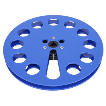 Imagem de Asixxsix Rolo de Recolhimento Vazio de 1/4 de polegada, Rolo de Fita Vazio de Plástico com 12 Furos para Gravação de Rolo Revox, Peça para Máquina de Abertura (Azul)
