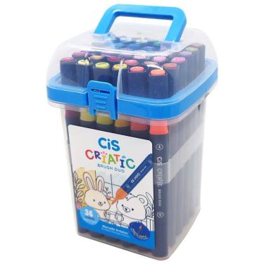 Imagem de Marcador Artístico CiS Criatic Brush Duo - 36 Cores