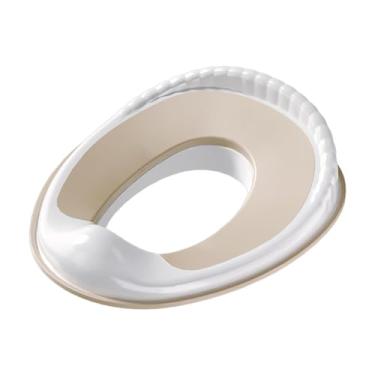 Imagem de JunZheHub Almofada de Apoio para Assento de Treinamento de Penico, Assento de Vaso Sanitário para Treinamento de Penico para Crianças Pequenas em Hotéis, Bege