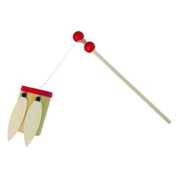 Imagem de Esquirla Brinquedo de cigarra de bambu para crianças, brinquedo educativo, divertido, artesanato, gerador de ruído, para meninos e meninas, jardim de infância
