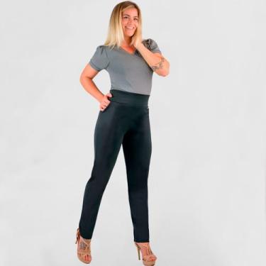 Imagem de Calça Reta Feminina com Bolso Moda Casual Social do P ao GG - Catwalk,