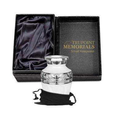 Imagem de Trupoint Memorials Urna extra grande para cinzas adulto masculino ou feminino até 150 kg – urnas de cremação para cinzas humanas, urnas funerárias para homens e mulheres – pérola