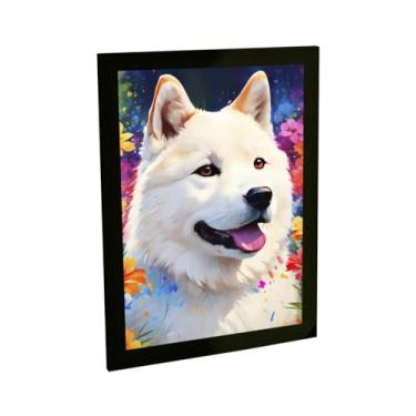 Imagem de Quadro Decorativo Cachorro Shiba Inu Cão Ilustração Decoração Poster Quarto Sala