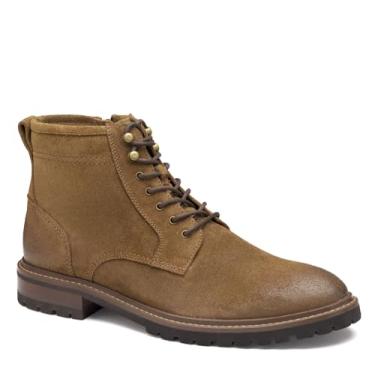 Imagem de Johnston & Murphy Bota masculina Barrett de bico liso no tornozelo, Camurça oleada rapé, 46