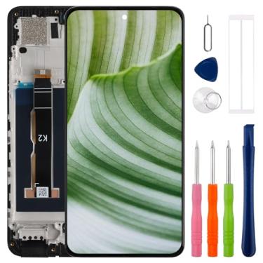 Imagem de [com moldura] Tela de substituição SWARK TFT LCD para Moto G84 5G XT2347, XT2347-1, XT2347-2 Substituição do conjunto de digitalizador de tela LCD com kit de ferramentas de reparo atualizado - sem