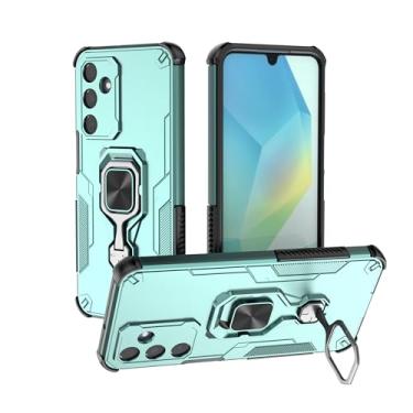 Imagem de SORAKA Capa para Samsung Galaxy A16 com suporte metálico giratório de 360 graus peça de ferro magnética para suporte magnético para telefone de carro