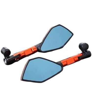 Imagem de Espelho retrovisor esportivo universal para motocicletas (Vermelho)