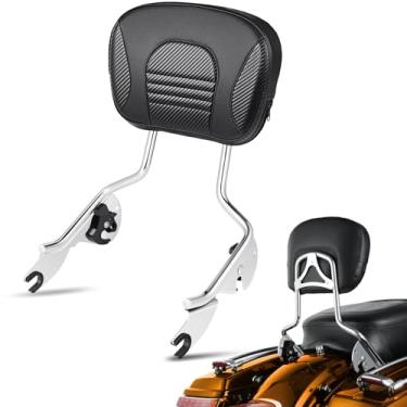 Imagem de PBYMT Encosto Sissy Bar adequado para Harley Davidson Touring 2009-posterior (Chrome)