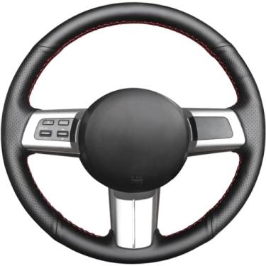 Imagem de MEWANT Capa de volante automotivo de couro genuíno para Mazda MX-5 2016 2017 2018 2019