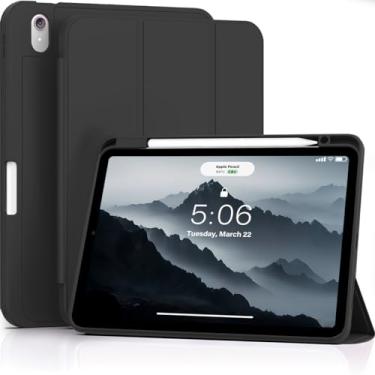Imagem de ZOVEEK Capa para iPad Air de 11 polegadas (M3 2025 / M2 2024) e iPad Air 5ª/4ª geração (2022/2020), capa para iPad Air de 10,9 polegadas com suporte para lápis, suporte de três dobras e despertar