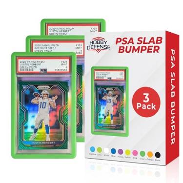 Imagem de Hobby Defense Protetor de laje PSA – pacote com 3, protetor de laje fácil de colocar e tirar, serve apenas para a capa padrão, protetor de cartão elegante PSA, fácil aderência e proteção de borda