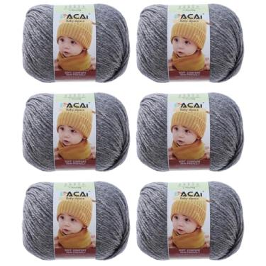 Imagem de Fio macio para bebê, 30% alpaca 70% poliéster, hipoalergênico, lavável, lavável na máquina, lã de bebê, ideal para tricô, crochê, cobertores de bebê, roupas e acessórios para recém-nascidos, 50 g por