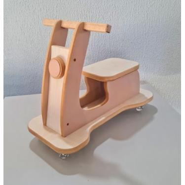 Imagem de Motoca lambreta infantil Equilíbrio Mdeira - Cavassin móveis, Rosa