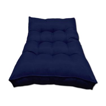 Imagem de Almofada Futon Alto Oxford 120X80 Gigante Azul Marinho