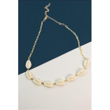 Imagem de Choker Buzios - Bijuteria Premium com Banho de Ouro 18k - 01 Unidade -