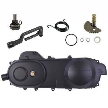 Imagem de Mokuo Capa longa de 50 cc para transmissão Kick Start Drive Cover Conjunto do cárter com engrenagens internas e alavanca de partida para GY6 139QMB Ciclomotores de scooter chineses para TaoTao Roketa