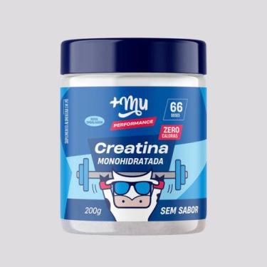 Imagem de Creatina +Mu Monohidratada 100% Pura 200g - Mais MU, Sem Sabor