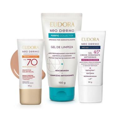 Imagem de Kit Eudora Neo Dermo FPS70 Cor 2 45+ (3 Produtos)
