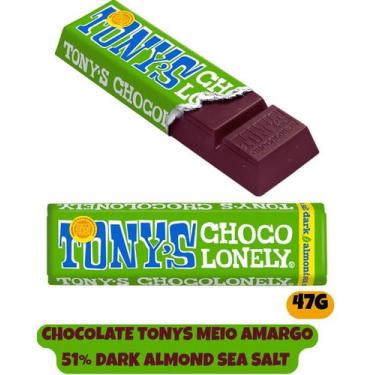 Imagem de Chocolate tonys meio amargo 51% dark almond sea salt 47g - Tony's