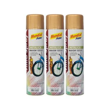 Imagem de Tinta Spray Rose Gold 400ml Uso Geral - 3 Unidades - MUNDIAL PRIME