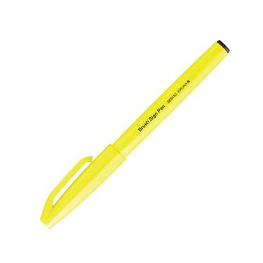 Imagem de Pentel Caneta Brush Sign Pen Amarelo Flourescente SM/SES15C-FGPB