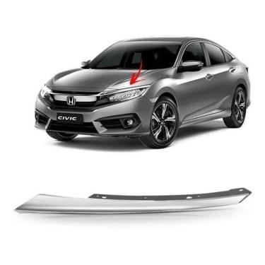 Imagem de Friso farol civic 2017/19 le crom - Honda