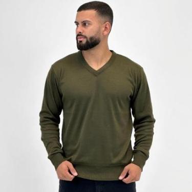 Imagem de Blusa de Lã Broken Rules Gola V Básica Masculina-Masculino