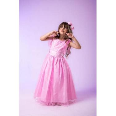 Imagem de Vestido Infantil Longo Rosa Bebê para Festas e Formaturas - Fabuloso A