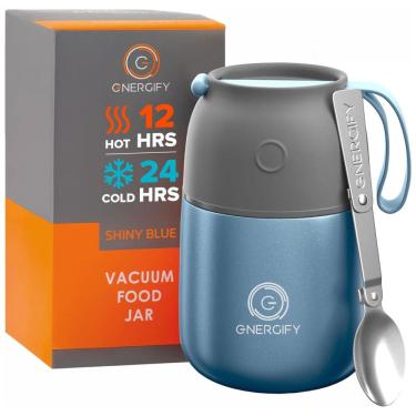 Imagem de Frasco Térmico Portátil para Alimentos 500mL em Aço Inoxidável com Vedação e a Prova de...