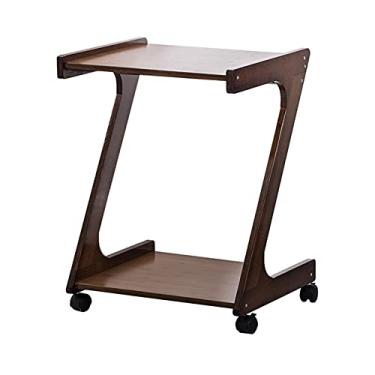 Imagem de Suporte de impressão Suporte de impressora de chão, suporte de impressora de mesa com rodas, suporte de host, prateleira de armazenamento de escritório em casa, organizador de documentos, mesa de