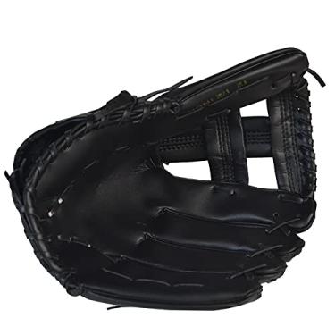 Imagem de Luva de beisebol desportos ao ar livre luva de beisebol equipamento de prática de softball tamanho 11,5/12,5 mão esquerda para homem adulto mulher crianças treino luvas e mitenes de beisebol (Co