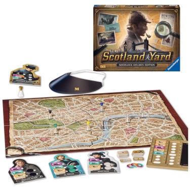 Imagem de Jogo de Estratégia Ravensburger Scotland Yard Edição Sherlock Holmes - Desafio Cerebral Cativante, Ideal para Noites de Diversão em Família