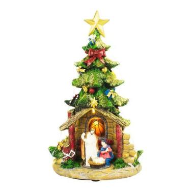 Imagem de Árvore Natalina Com Presépio E Luz 30cm - Enfeite Natalino - Taimes