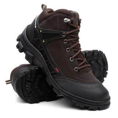 Imagem de Coturno Masculino Adventure Bota Lançamento - Lorenzzo Lopez, 40, Café