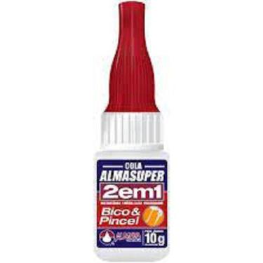 Imagem de Cola Instantânea AlmaSuper 2 em 1 Bico e Pincel 10g - Almata