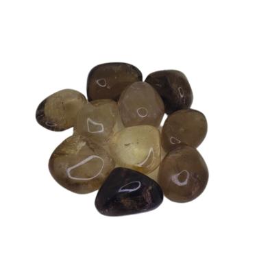 Imagem de Quartzo Fumê Pedra Rolada 250g Semi Preciosa - Proteção