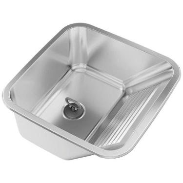 Imagem de Tanque de Embutir Inox Ghel Plus - 550x450x215mm, 30 Litros, Aço Aceti