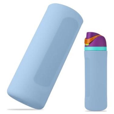 Imagem de Bota de silicone para garrafa de água Owala 680 g, capa protetora inferior antiderrapante com proteção total compatível com garrafa de água FreeSip presente para acessório de capa protetora Owala