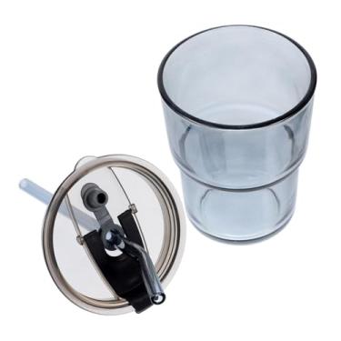 Imagem de Copo de café gelado com tampa e canudo copo de suco reutilizável copo de bebida para bebidas geladas, vitaminas e mais viagens de escritório em casa