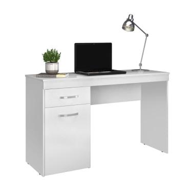 Imagem de Escrivaninha Com 1 Porta 1 Gaveta Vitória New Branco Demóbile Branco