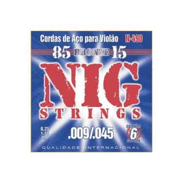 Imagem de Encordoamento Violao Aco N490 0.09 Nig