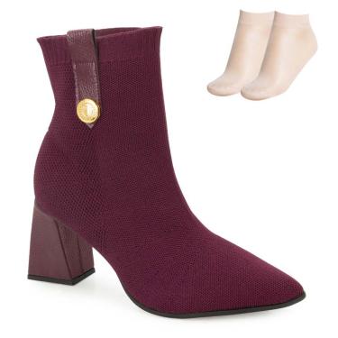 Imagem de Bota Cano Curto Bebecê e Meia BC25-T43382