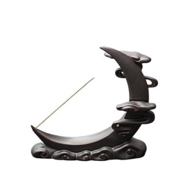 Imagem de Porta-incenso decorativo Queimador de incenso de refluxo de cerâmica, ornamento decorativo criativo para ambientes internos, suporte de incenso